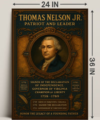 Thomas Nelson Jr. Patriot And Leader Poster PosterGoat