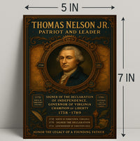 Thomas Nelson Jr. Patriot And Leader Poster PosterGoat