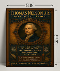 Thomas Nelson Jr. Patriot And Leader Poster PosterGoat