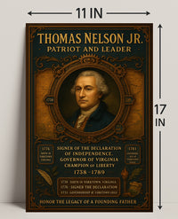 Thomas Nelson Jr. Patriot And Leader Poster PosterGoat