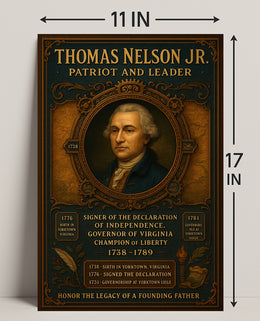 Thomas Nelson Jr. Patriot And Leader Poster PosterGoat