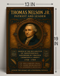 Thomas Nelson Jr. Patriot And Leader Poster PosterGoat