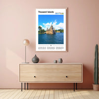 Thousand Islands Castle Travel Poster PosterGoat