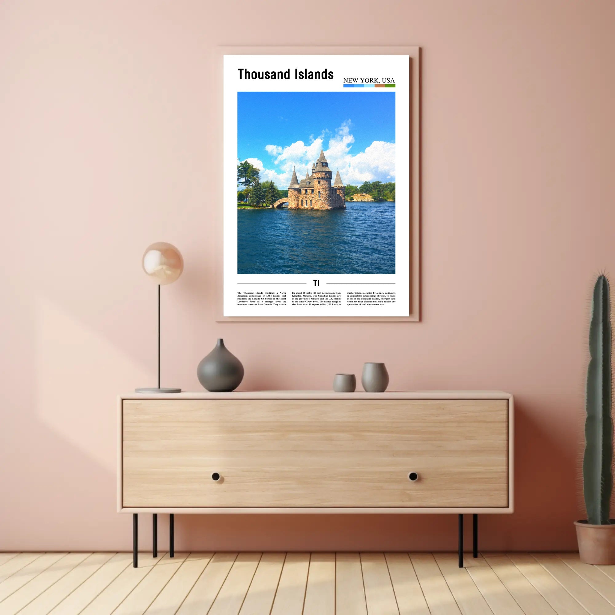 Thousand Islands Castle Travel Poster PosterGoat