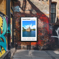 Thousand Islands Castle Travel Poster PosterGoat