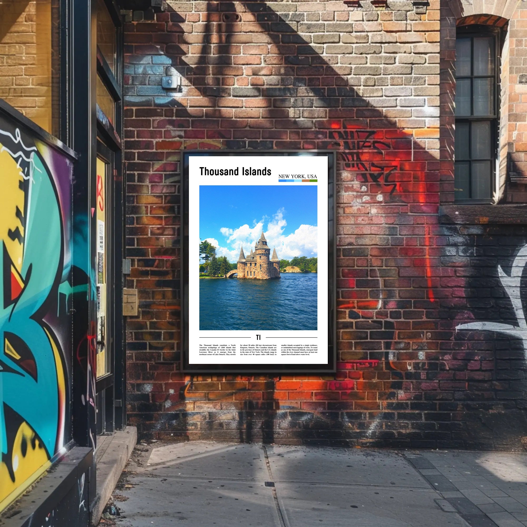 Thousand Islands Castle Travel Poster PosterGoat