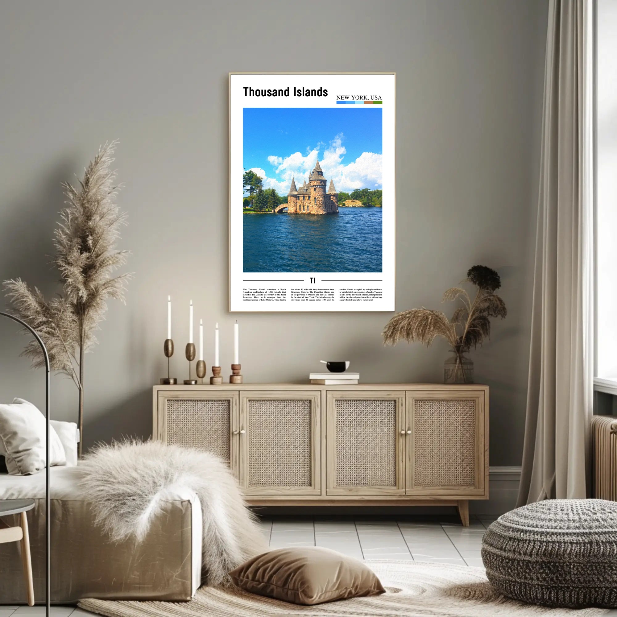 Thousand Islands Castle Travel Poster PosterGoat
