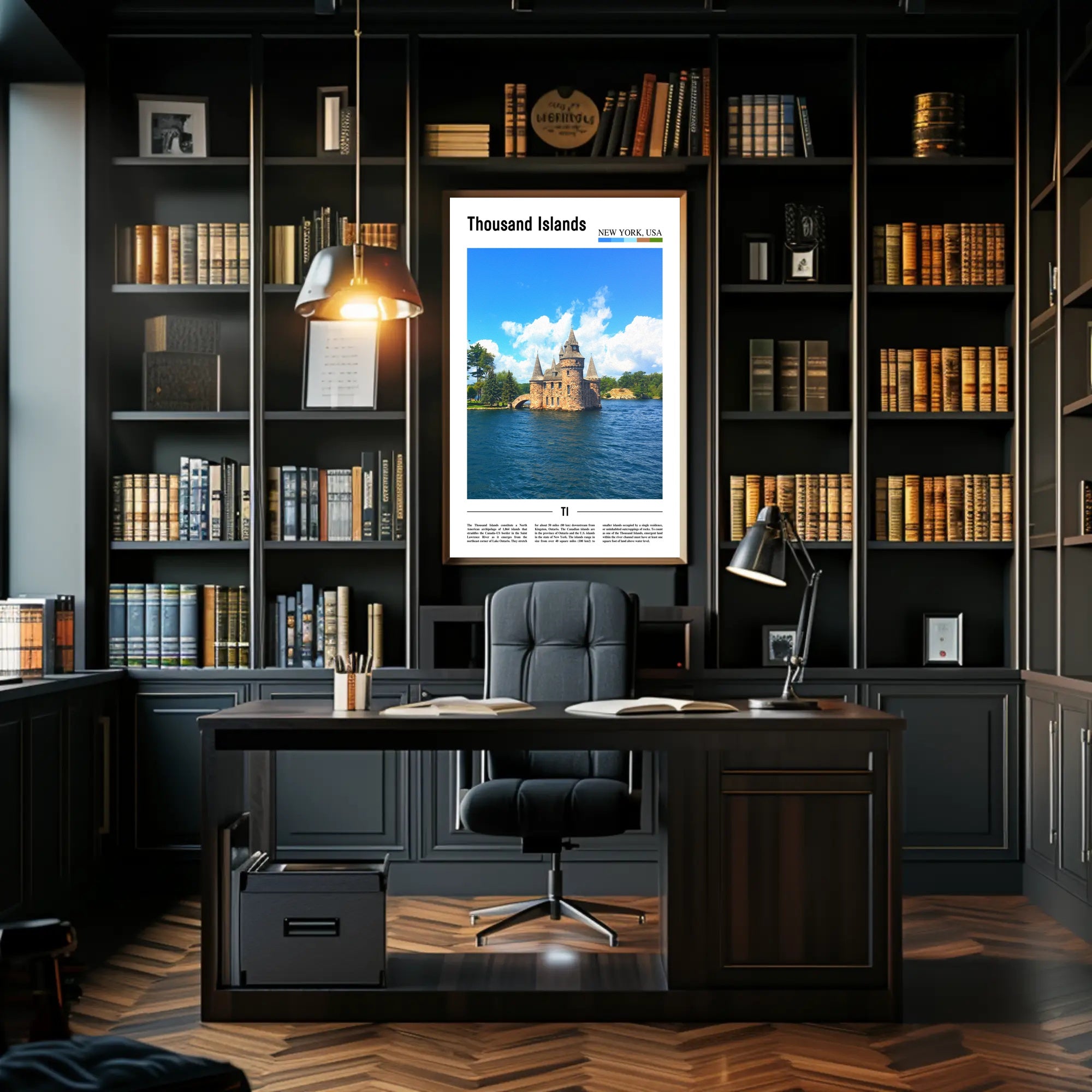 Thousand Islands Castle Travel Poster PosterGoat