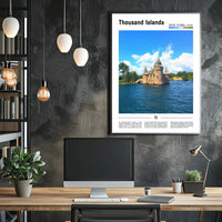 Thousand Islands Castle Travel Poster PosterGoat