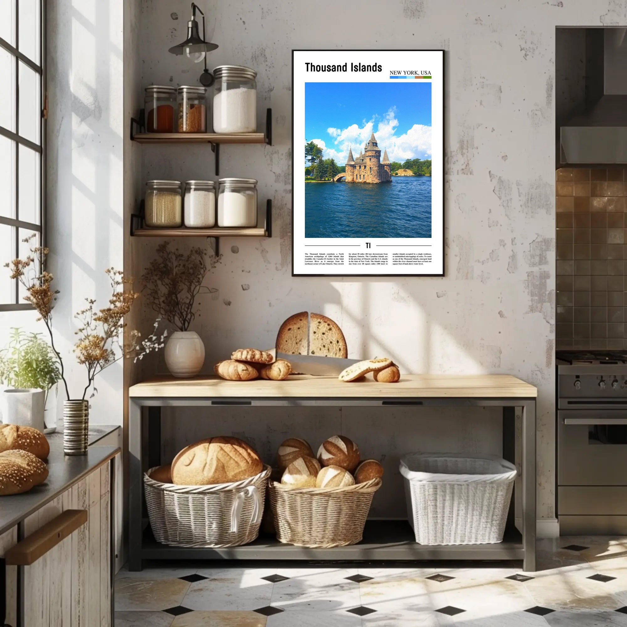 Thousand Islands Castle Travel Poster PosterGoat