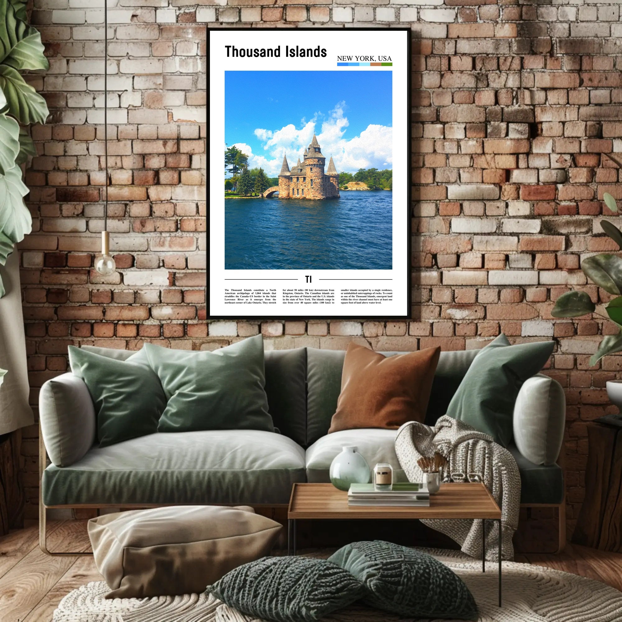 Thousand Islands Castle Travel Poster PosterGoat