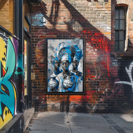 Three Women with Headwraps in Heritage Cultural Poster PosterGoat