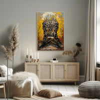 Throne of Swords Epic Fantasy Art Poster PosterGoat