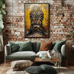 Throne of Swords Epic Fantasy Art Poster PosterGoat