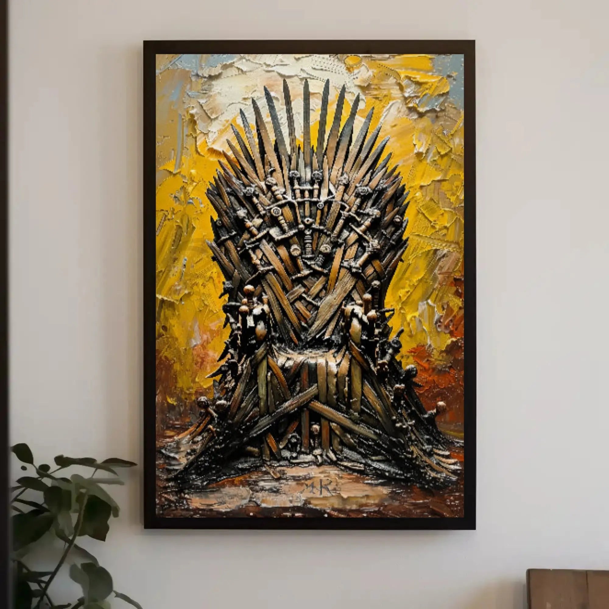 Throne of Swords Epic Fantasy Art Poster PosterGoat