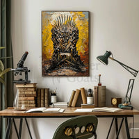 Throne of Swords Epic Fantasy Art Poster PosterGoat