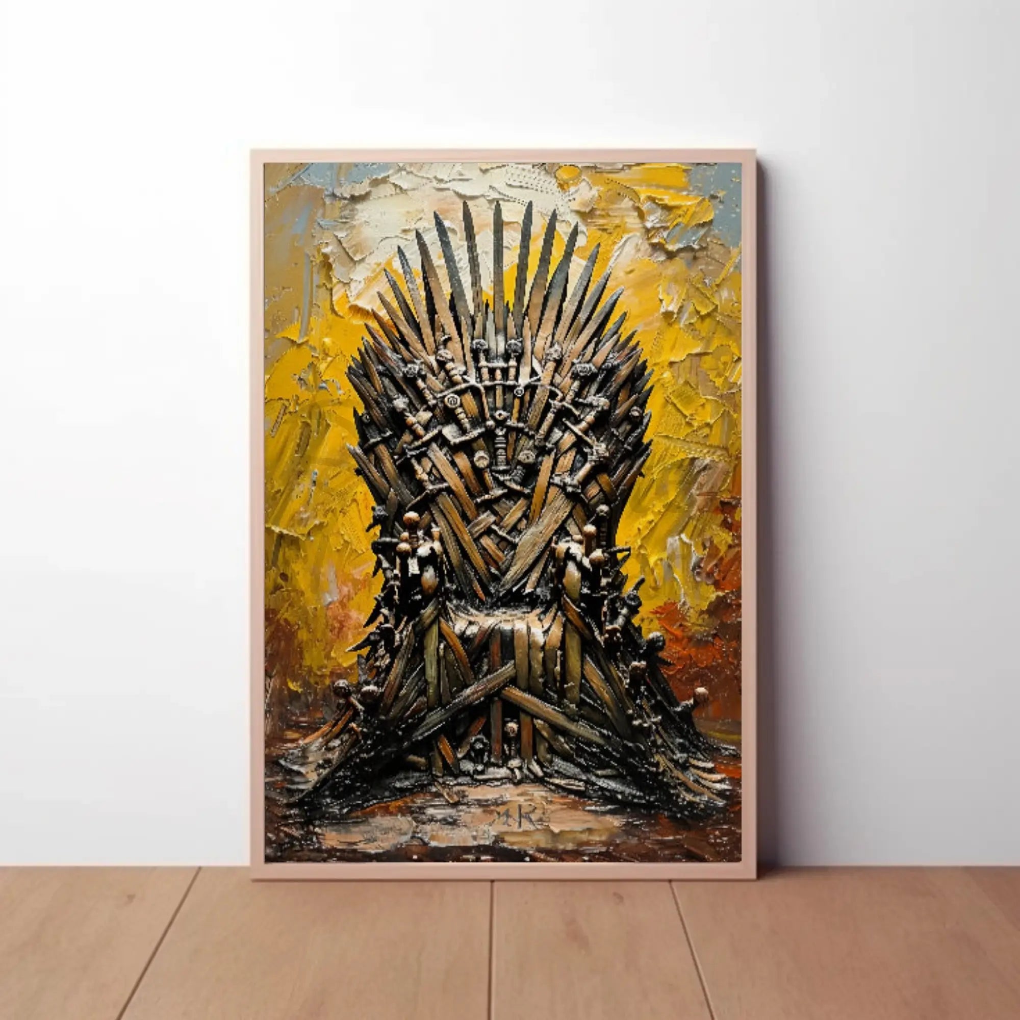 Throne of Swords Epic Fantasy Art Poster PosterGoat