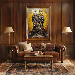 Throne of Swords Epic Fantasy Art Poster PosterGoat