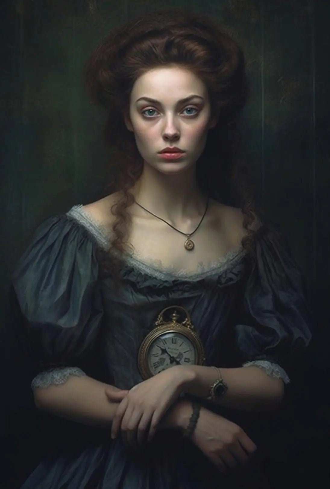 Timeless Elegance in Classical Portraiture Heritage Poster PosterGoat