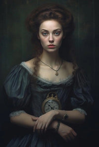 Timeless Elegance in Classical Portraiture Heritage Poster PosterGoat