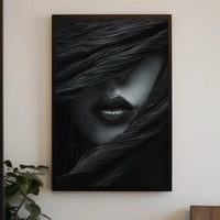 Timeless Elegance: Veiled Mystique Artistic Poster PosterGoat