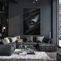 Timeless Elegance: Veiled Mystique Artistic Poster PosterGoat