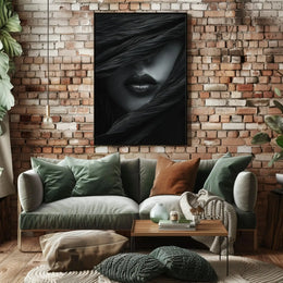 Timeless Elegance: Veiled Mystique Artistic Poster PosterGoat
