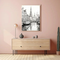 Timeless European Canal Scene Architectural Art Print - Travel Poster PosterGoat
