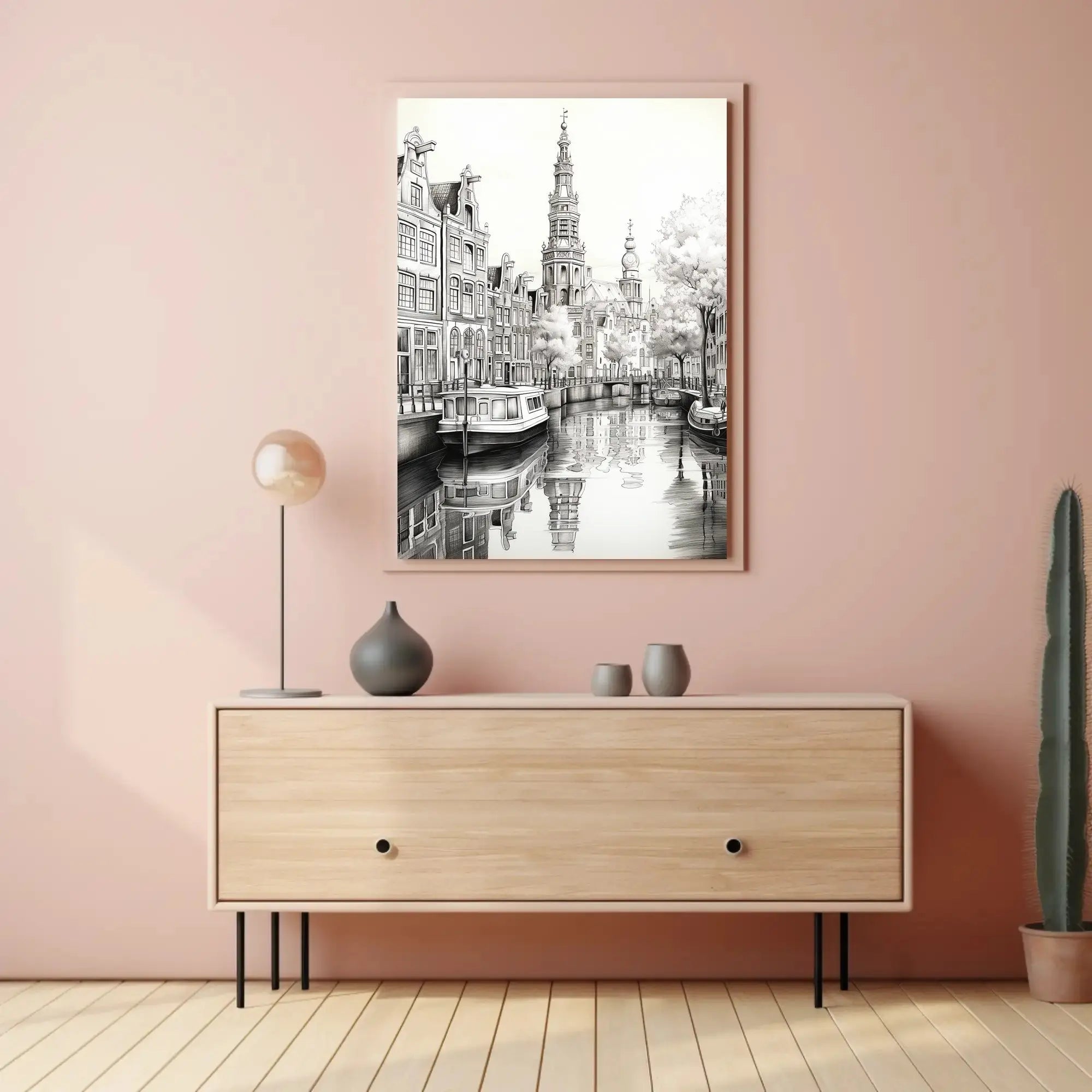 Timeless European Canal Scene Architectural Art Print - Travel Poster PosterGoat