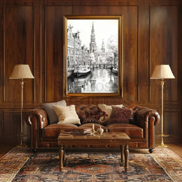 Timeless European Canal Scene Architectural Art Print - Travel Poster PosterGoat