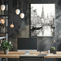 Timeless European Canal Scene Architectural Art Print - Travel Poster PosterGoat