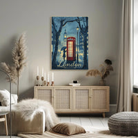Timeless London Rainy Day Urban or Cityscape Poster PosterGoat