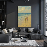 Timeless Romance on the Beach Artistic Poster PosterGoat