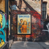 Timeless San Diego Noir: A Vintage Charm Travel Poster PosterGoat