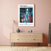 Times Square NYC Manhattan Travel Poster PosterGoat