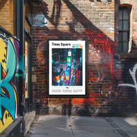 Times Square NYC Manhattan Travel Poster PosterGoat