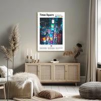 Times Square NYC Manhattan Travel Poster PosterGoat