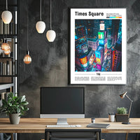 Times Square NYC Manhattan Travel Poster PosterGoat