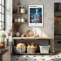 Times Square NYC Manhattan Travel Poster PosterGoat
