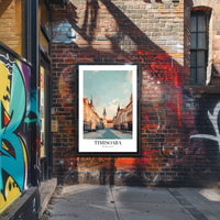 Timisoara Cityscape Modern Art Urban or Cityscape Poster PosterGoat