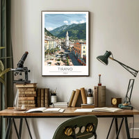 Tirano Town Travel Poster Depicting Italian Culture and Scenery PosterGoat