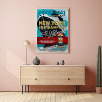 Titanic II Nautical Voyage Retro Travel Poster PosterGoat