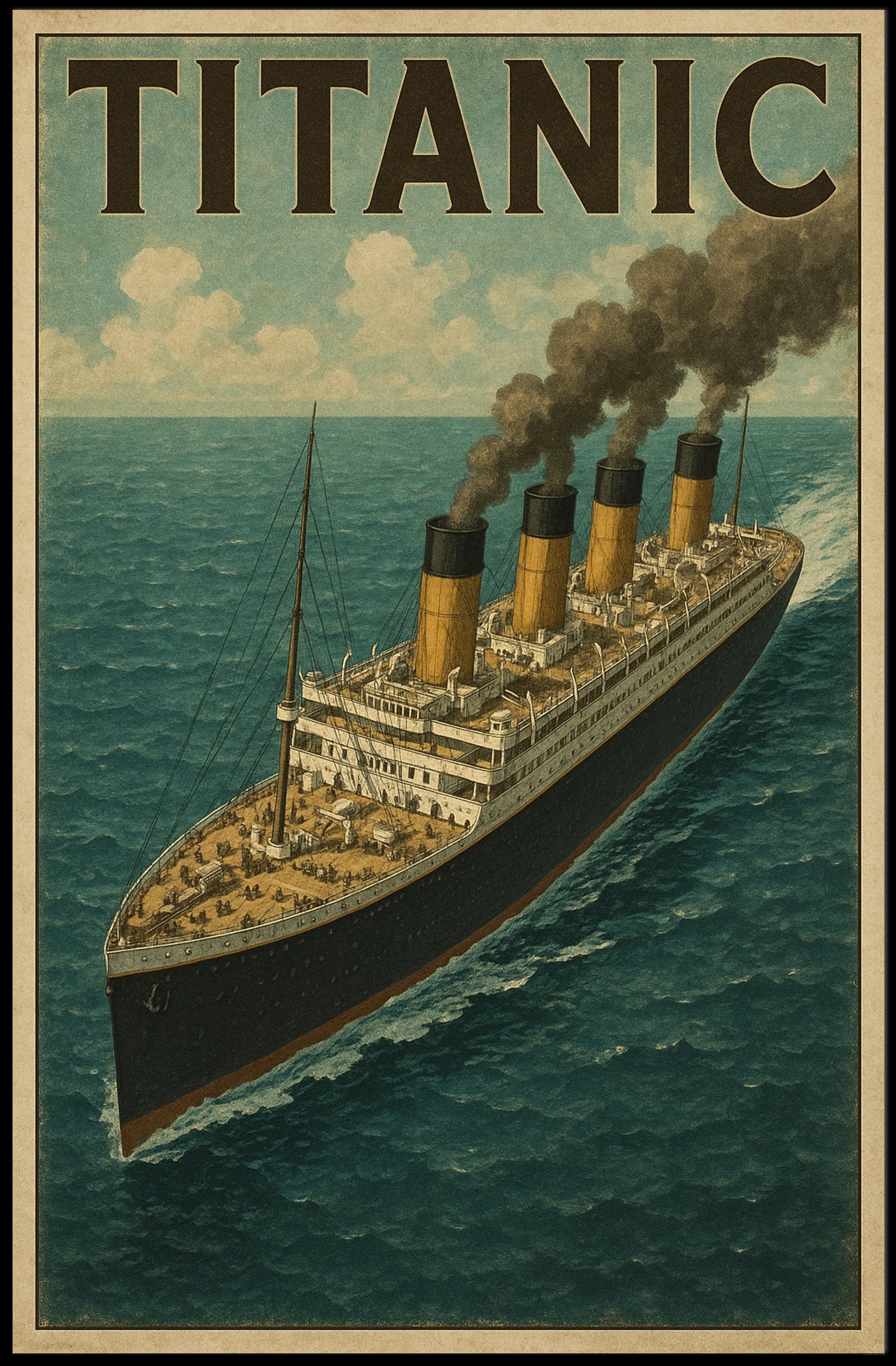 Titanic Iconic Ocean Liner Poster PosterGoat