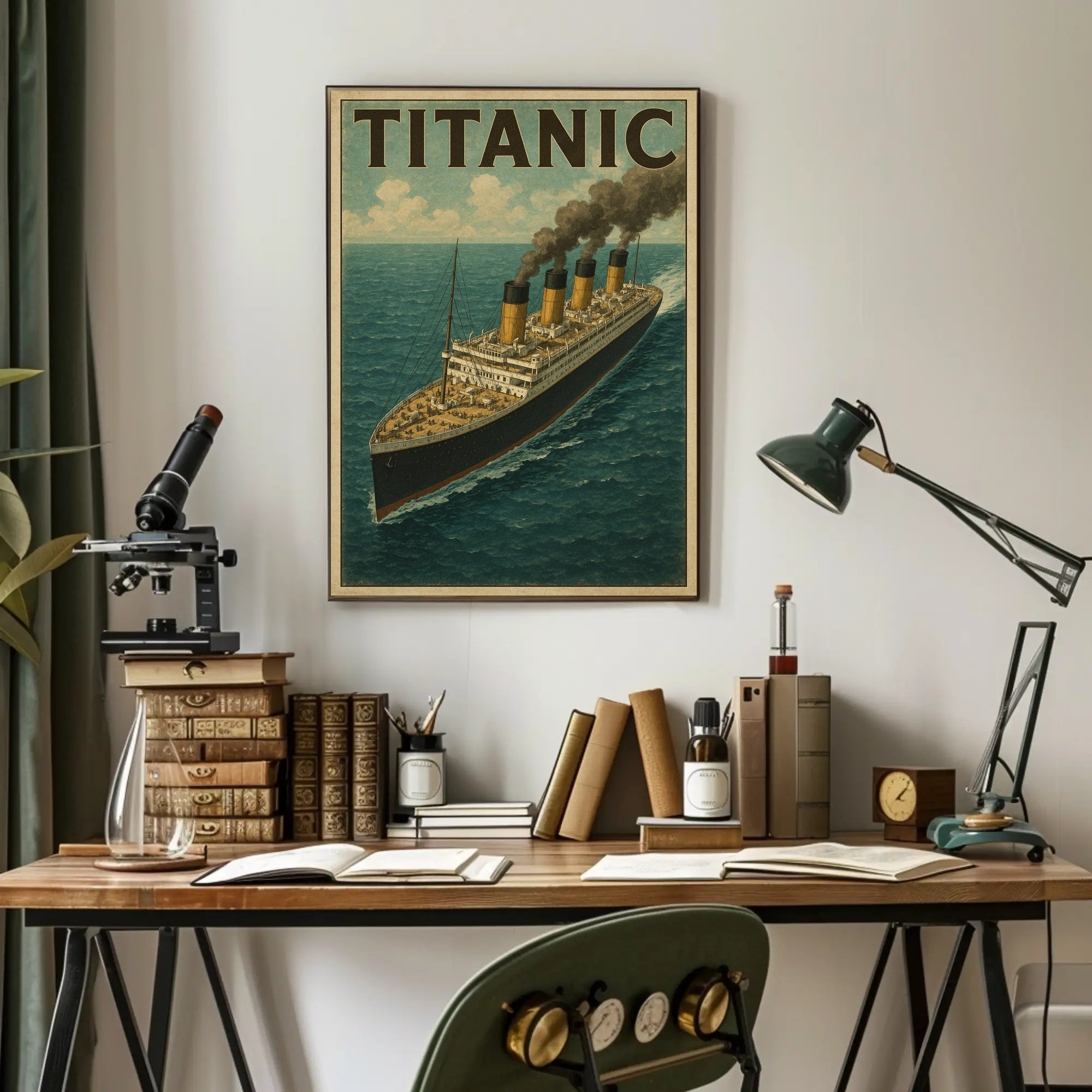 Titanic Iconic Ocean Liner Poster PosterGoat
