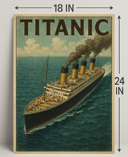 Titanic Iconic Ocean Liner Poster PosterGoat