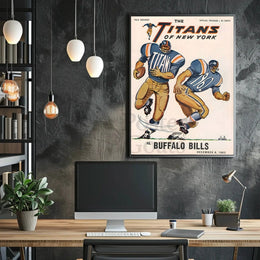 Titans vs Bills 1962 Retro Sports Poster PosterGoat