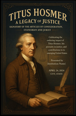 Titus Hosmer A Legacy Of Justice Poster PosterGoat