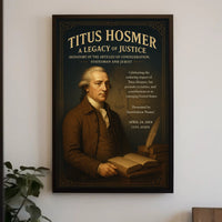 Titus Hosmer A Legacy Of Justice Poster PosterGoat