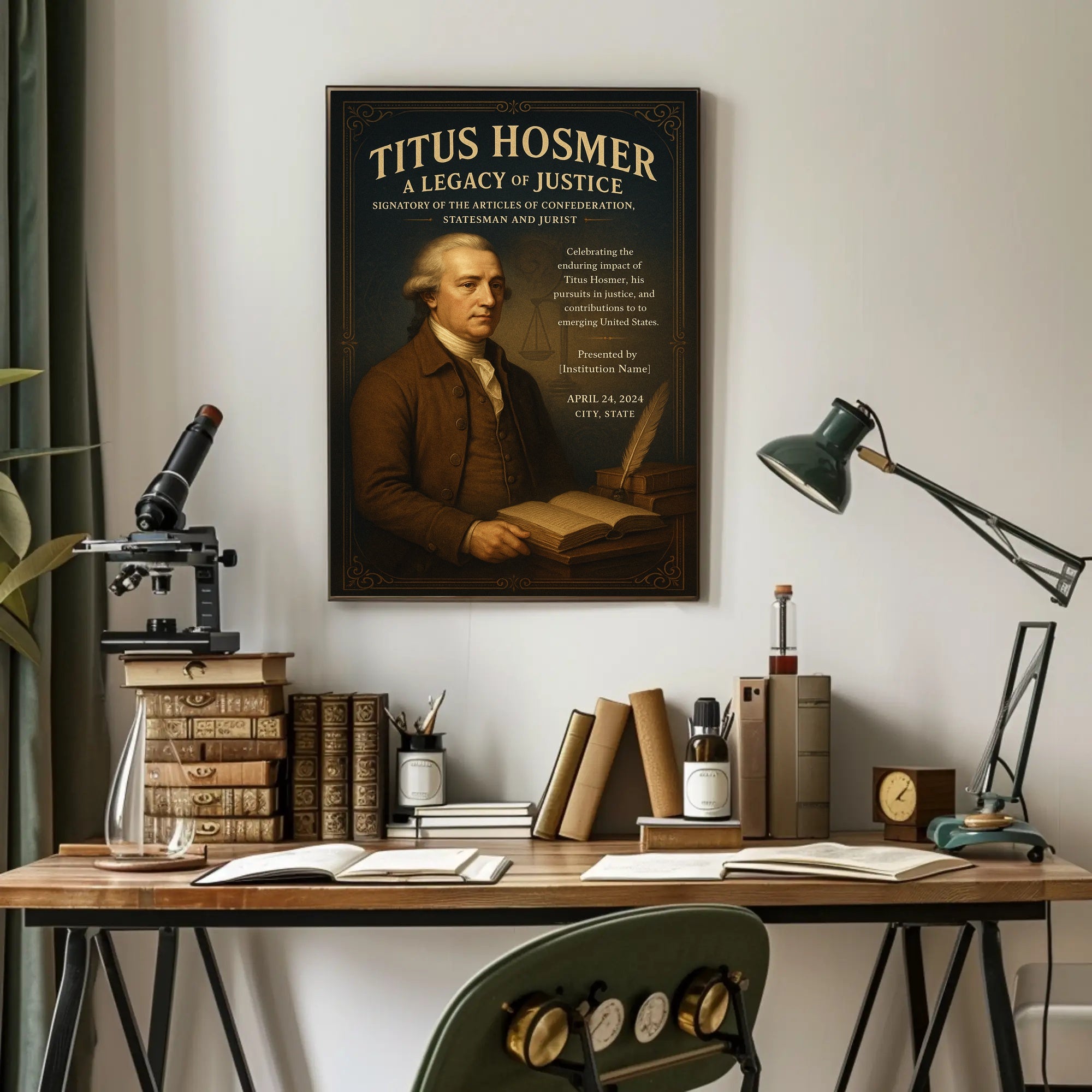 Titus Hosmer A Legacy Of Justice Poster PosterGoat