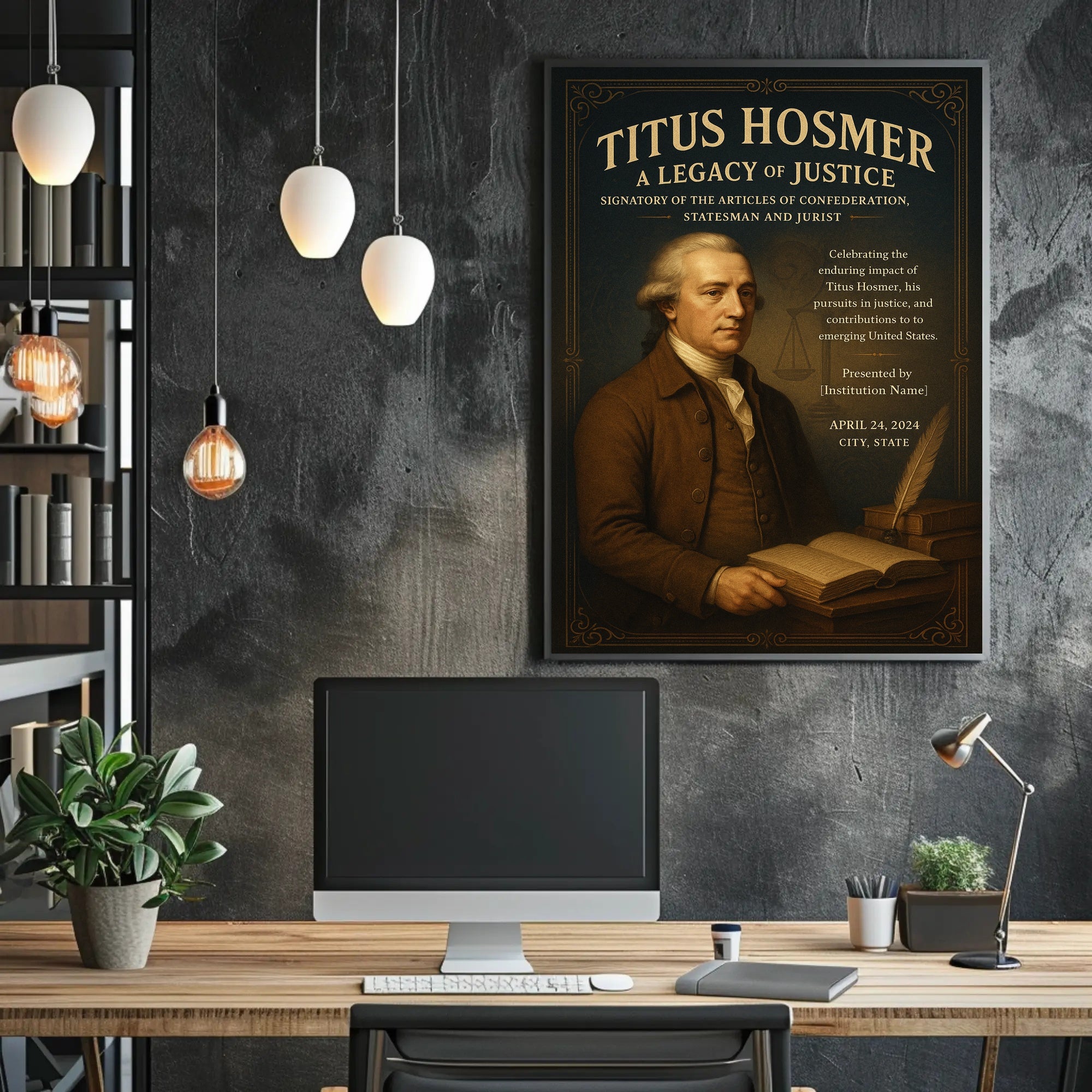 Titus Hosmer A Legacy Of Justice Poster PosterGoat